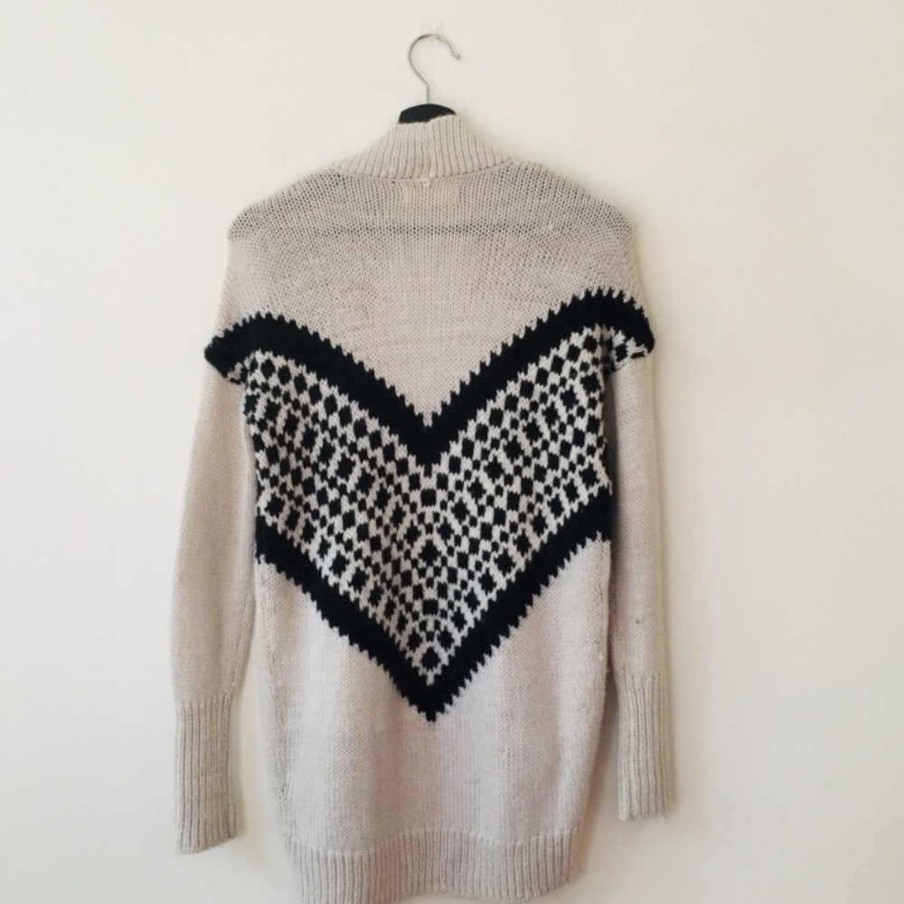 • cozy aztec hollister draped cardigan •